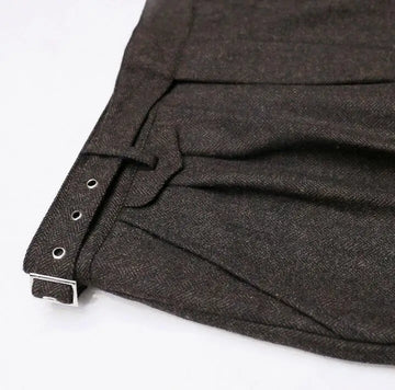 Aidase Winter British Style Men Pants Vintage Tweed Straight Casual Trouser Business Wool aidase-shop